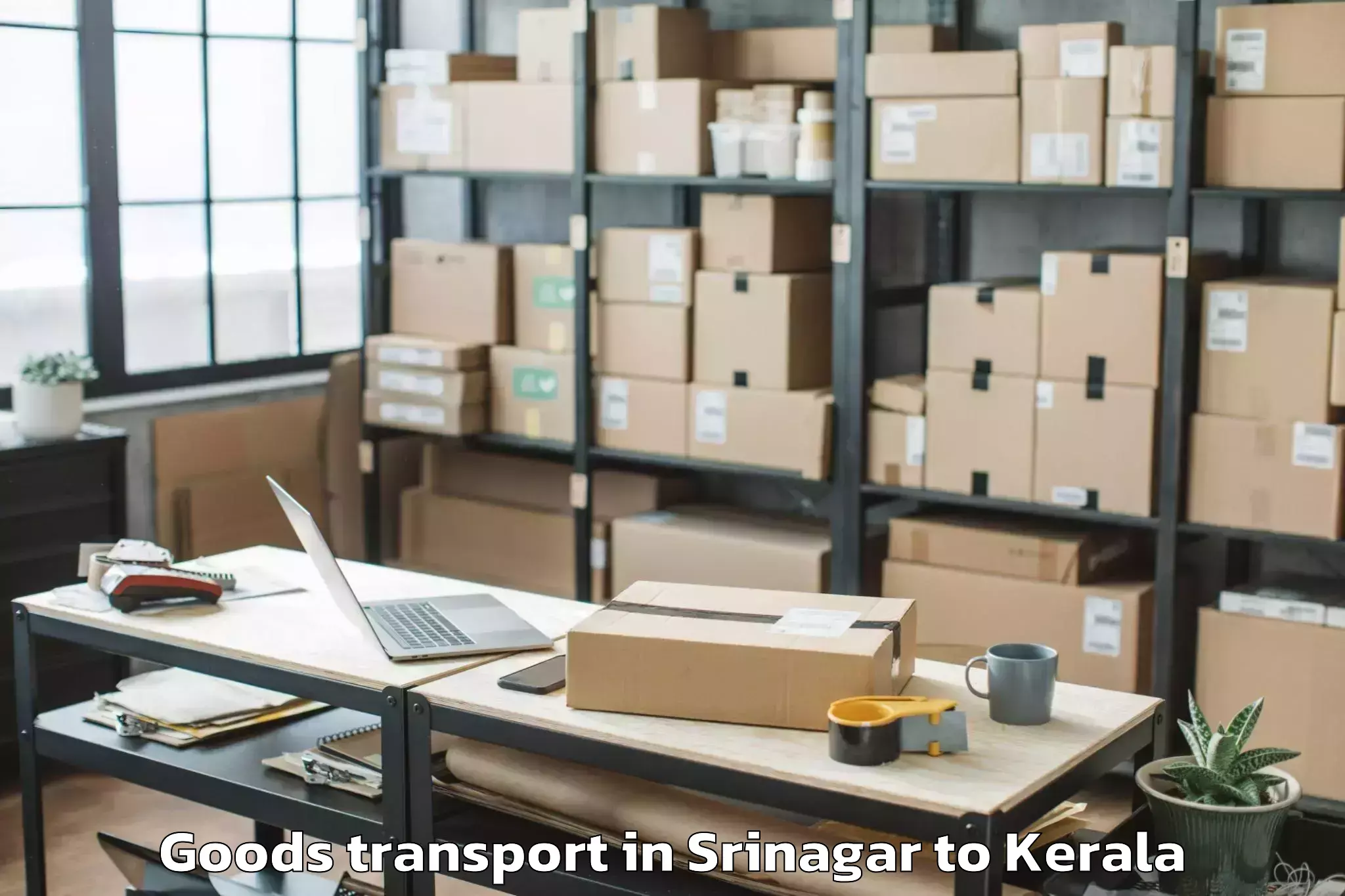 Leading Srinagar to Mavoor Goods Transport Provider